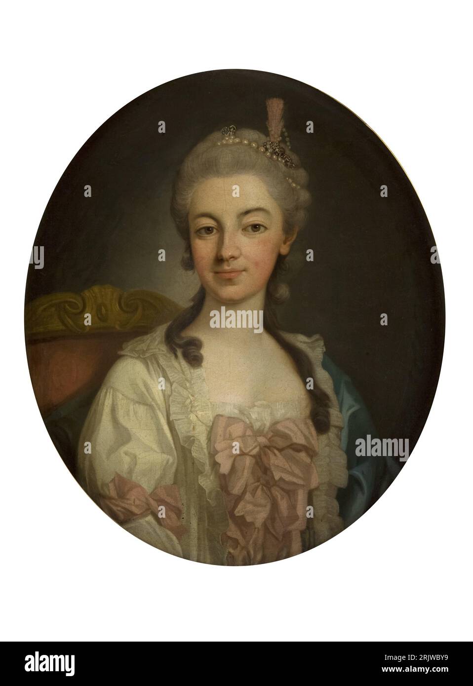 Portrait of Teresa Poniatowska 1767 by Per Krafft the Elder Stock Photo