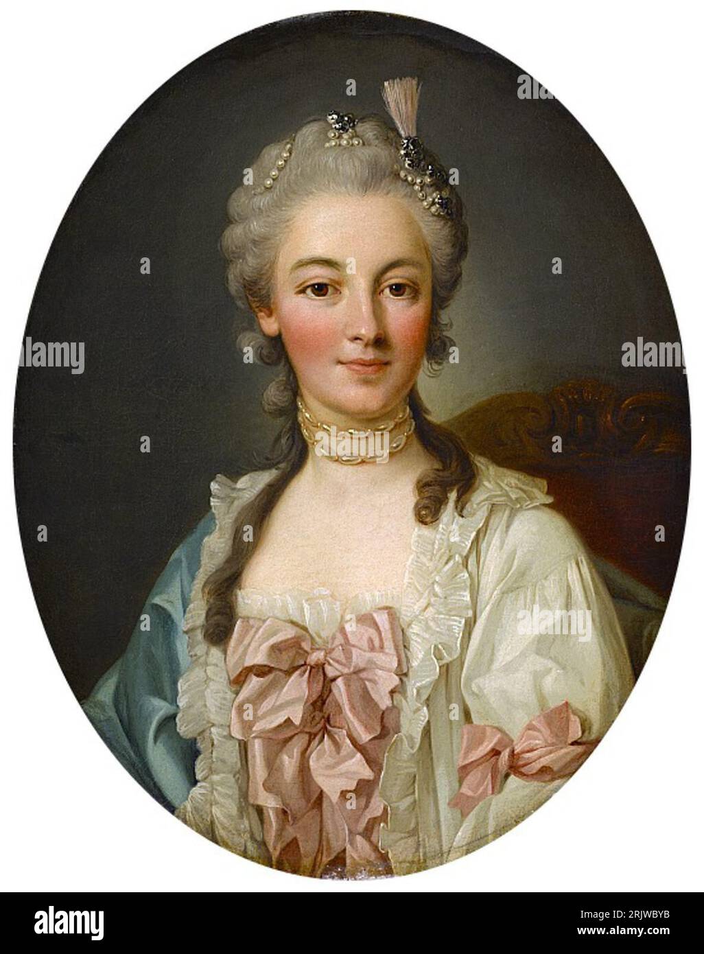 Countess Teresa Kinska Poniatowska 1765 by Per Krafft the Elder Stock Photo