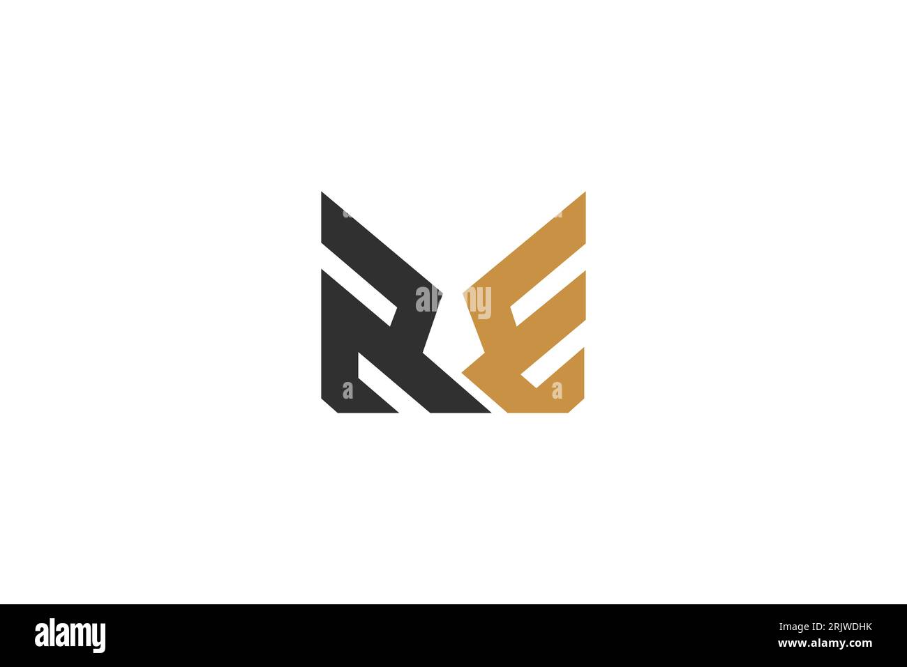 Initials er vector vectors hi-res stock photography and images - Alamy