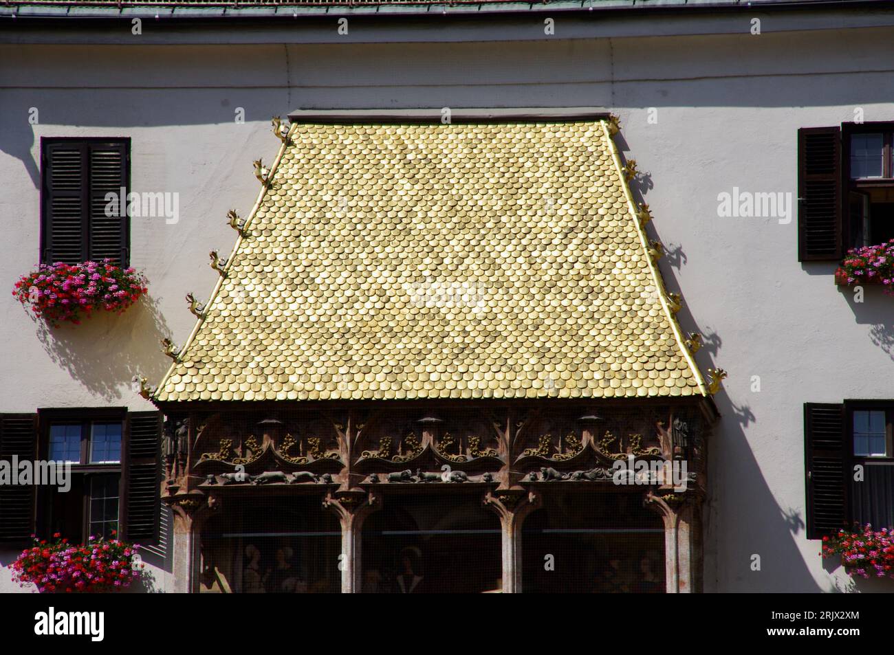 Innsbruck, Austria, The Golden Roof, Herzog-Friedrich-Straße Stock ...