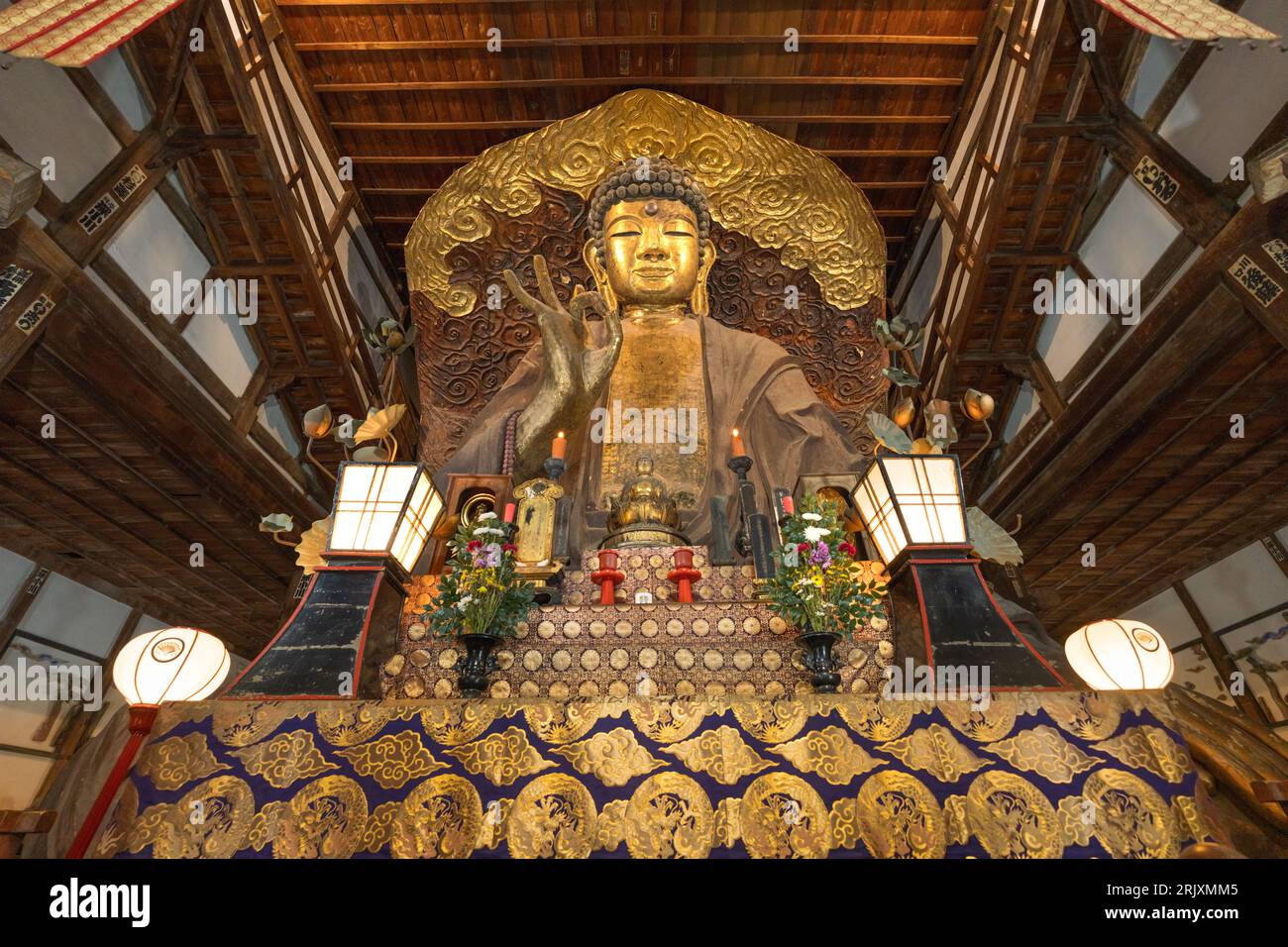 GIFU, JAPAN - JULY 7, 2023: The Gifu Great Buddha located in Shōhō-ji Temple. Stock Photo