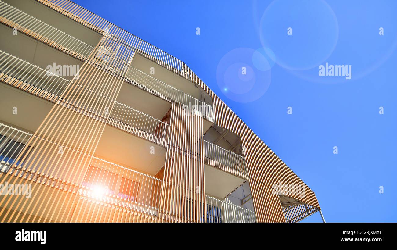 View of Luxury modern residential apartment building complex Stock Photo - Alamy