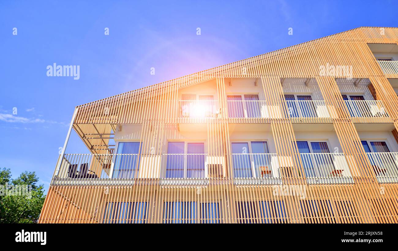 Picture of Luxury modern residential apartment building complex Stock Photo - Alamy