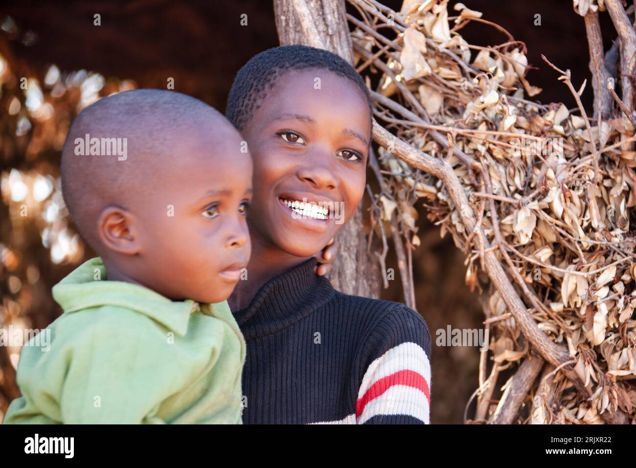 Happy poor african boy hi-res stock photography and images - Alamy