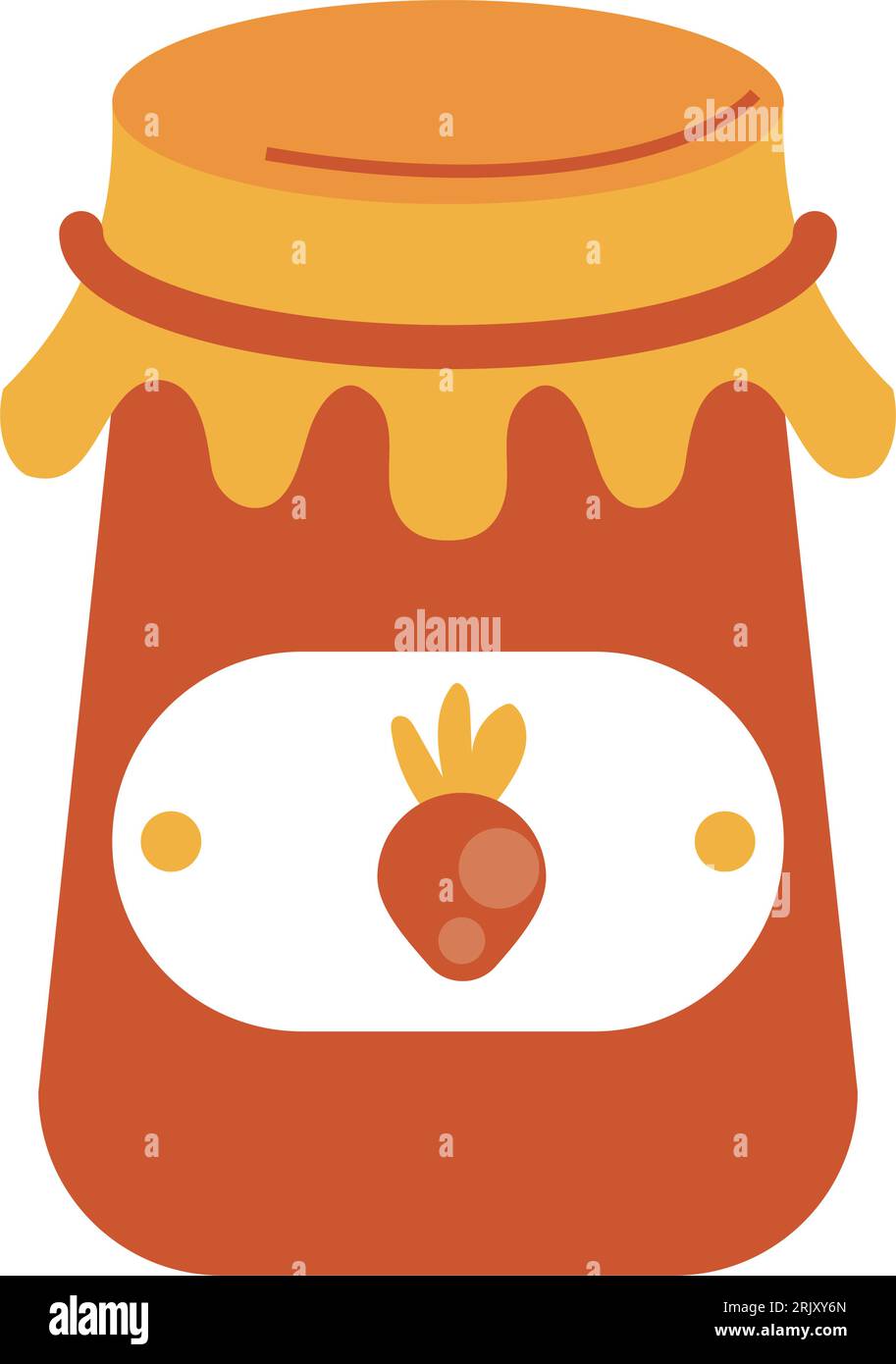 strawberry jelly jar Stock Vector Image & Art Alamy