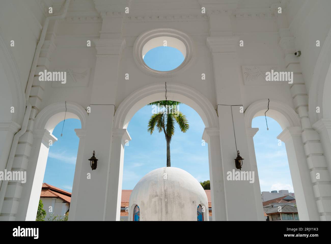 Georgetown Church of the Assumption in Penang, Malaysia Stock Photo