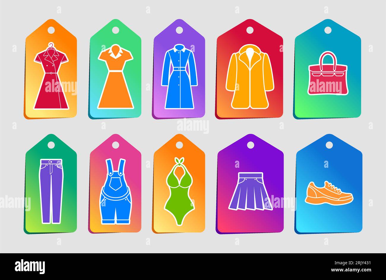 Clothing Pictograms Stock Vector
