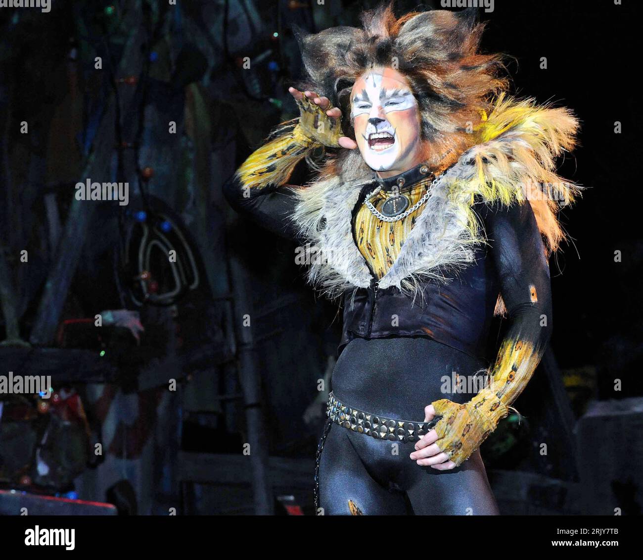 Bildnummer: 52469422  Datum: 23.03.2008  Copyright: imago/Xinhua Darstellerin im Musical - Cats - am   in Shenzhen - China - PUBLICATIONxNOTxINxCHN, Personen; 2008, Shenzhen, Musik, Musiker, Musical, , , Musikerin; , quer, Kbdig, Einzelbild, close, Theater, Kunst, , Stock Photo
