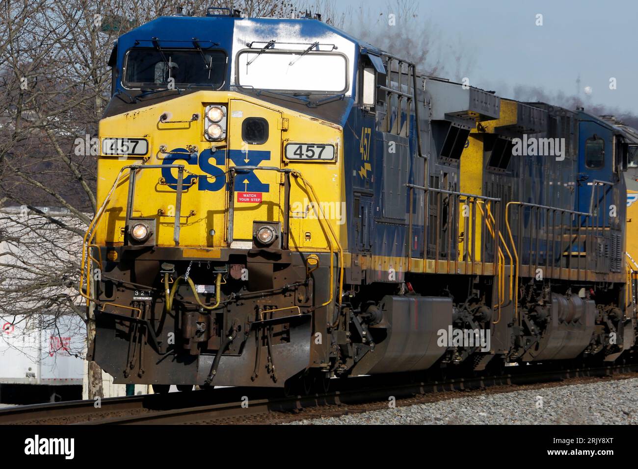 FILE A CSX freight train passes through Homestead, Pa., Feb. 12, 2018