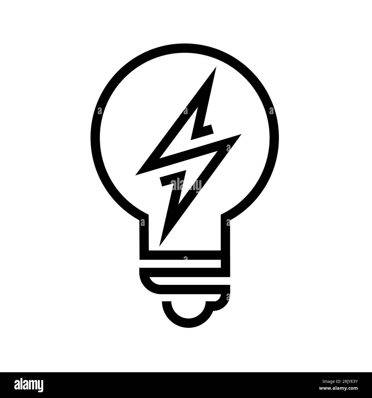 Sustainable ecological energy icon. Shining electric ecology light bulb