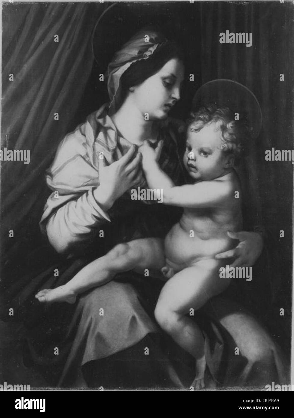 Madonna (nach Andrea del Sarto) 1875 by August Wolf Stock Photo