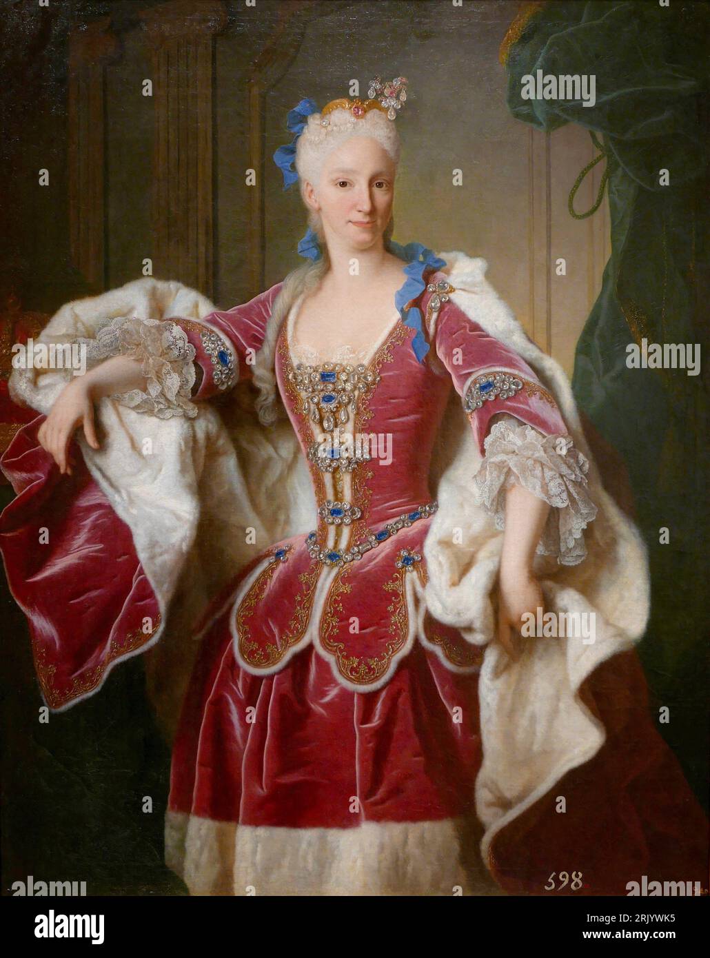 Elisabeth Farnese, Queen of Spain 1723 by Jean Ranc Stock Photo