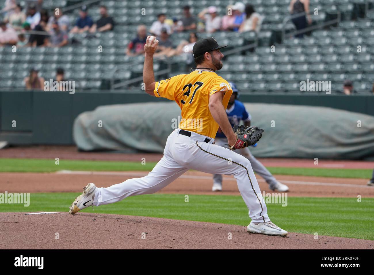 August 20 2023 Salt Lake pitcher Jake Kalish (37) strikes out during