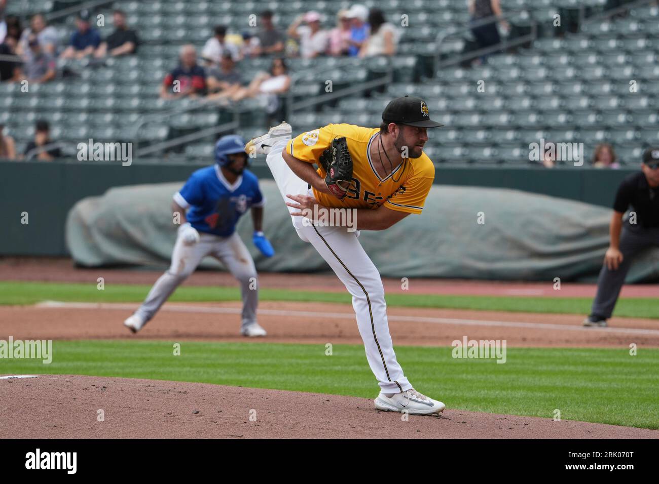 August 20 2023 Salt Lake pitcher Jake Kalish (37) strikes out during