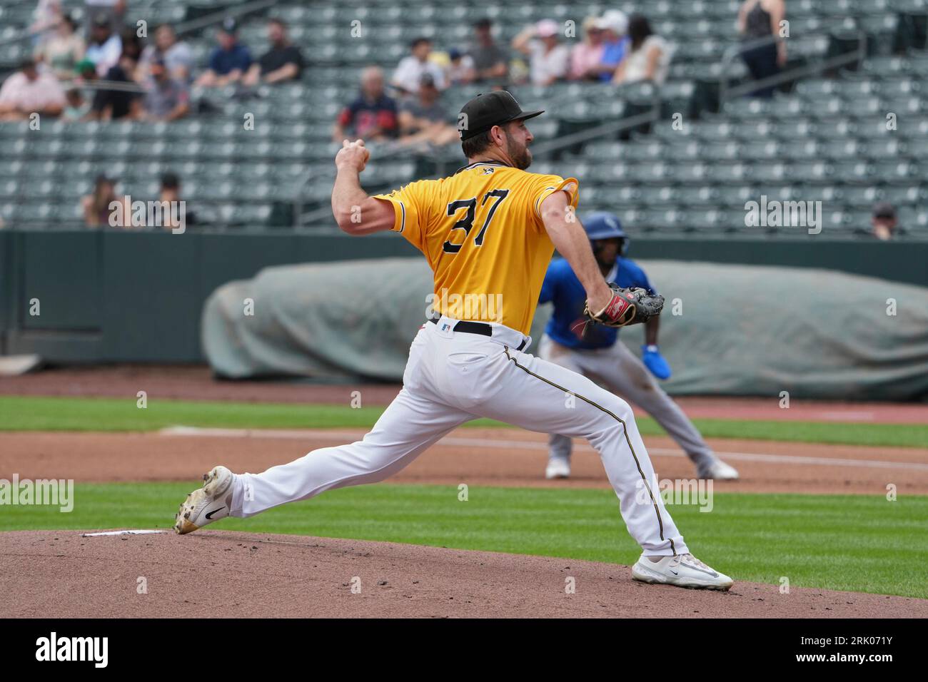 August 20 2023 Salt Lake pitcher Jake Kalish (37) strikes out during