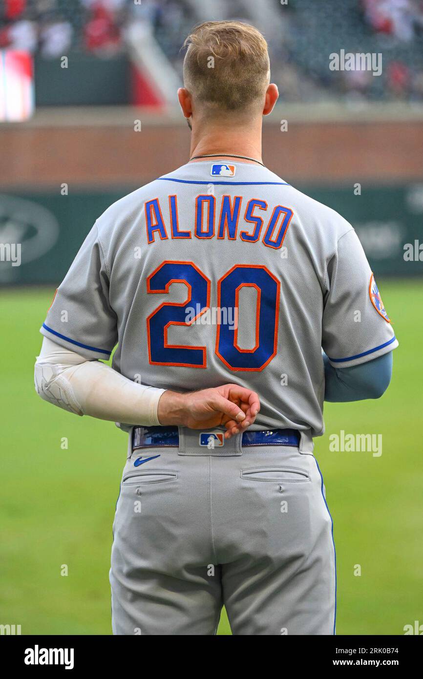 ATLANTA, GA - AUGUST 23: New York Mets first baseman Pete Alonso (20 ...