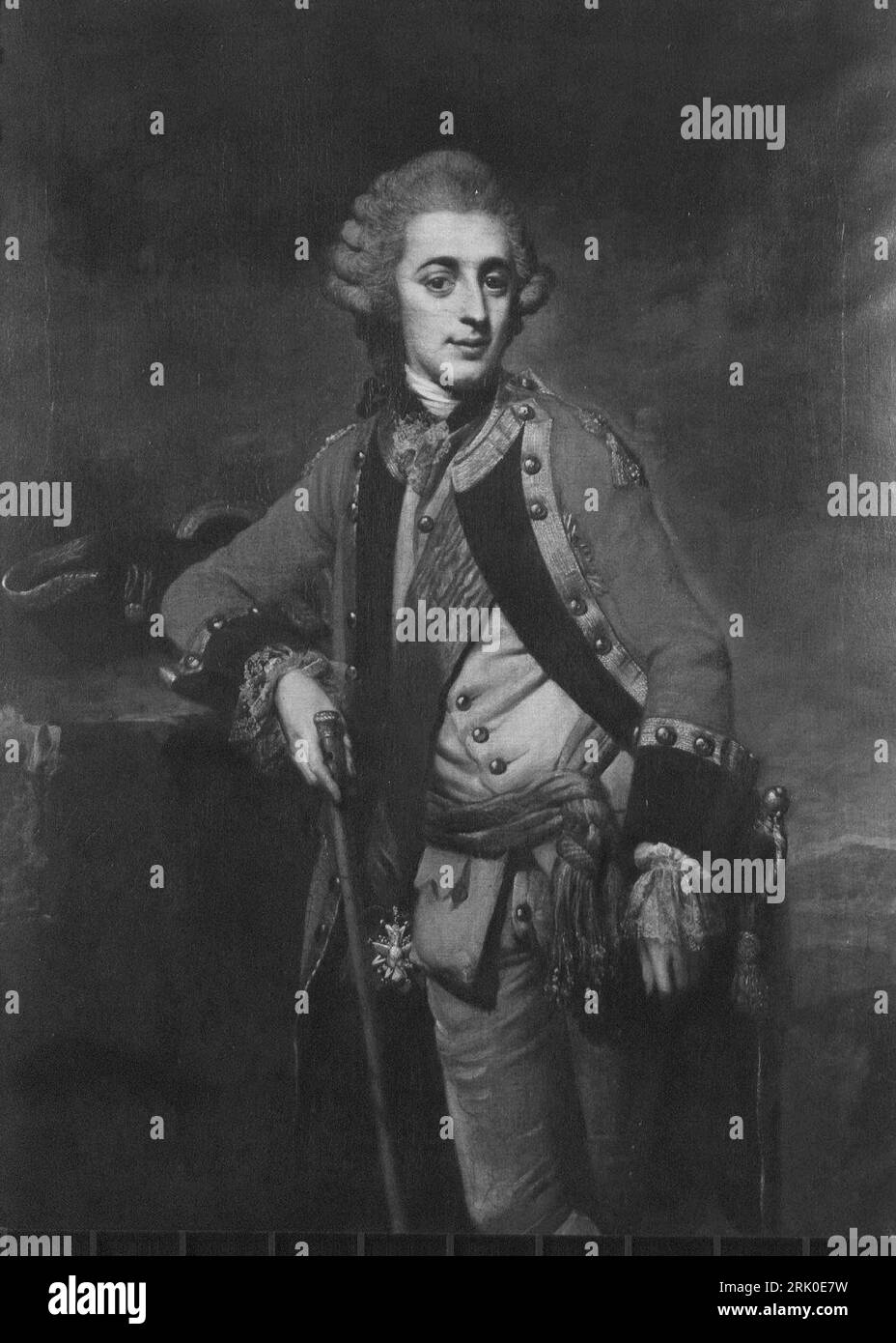 Adolphus Friedrich IV, Duke of Mecklenburg-Strelitz (1738-94) between circa 1758 and circa 1776 by Johann Georg Ziesenis Stock Photo