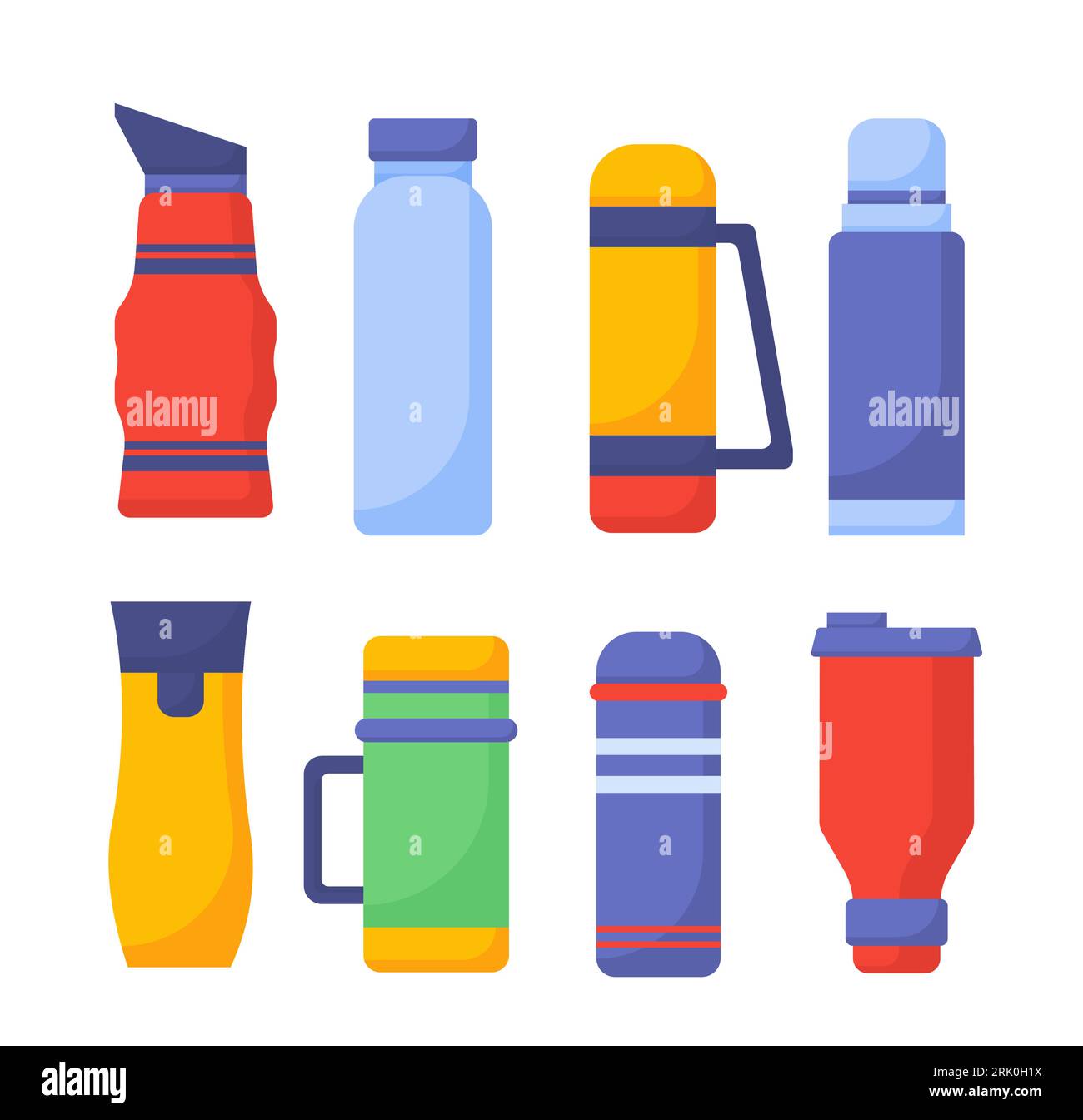 Set of different thermoses vector concept Stock Vector Image & Art Alamy