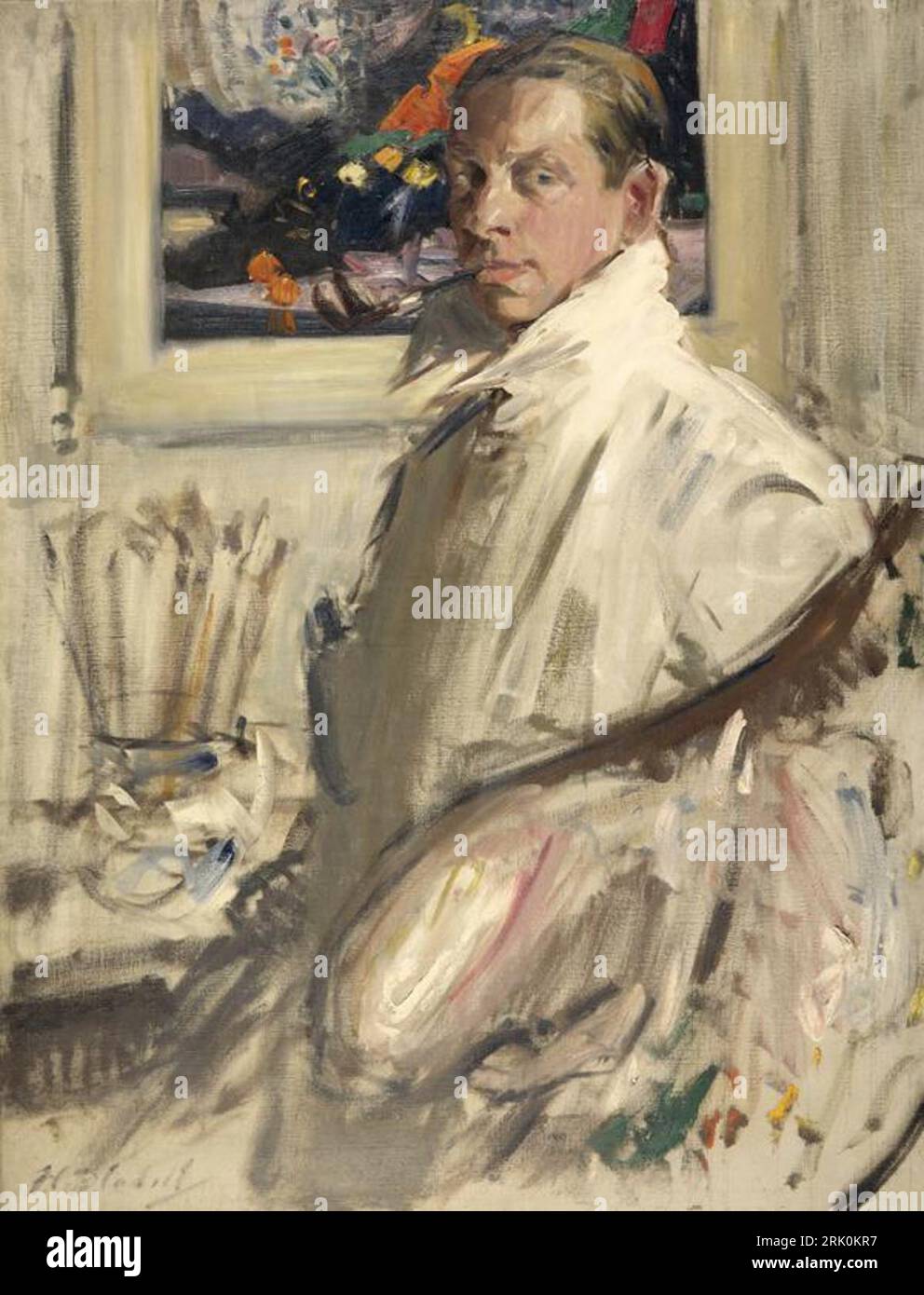 Francis Campbell Boileau Cadell, 1883 - 1937. Artist (Self-portrait) circa 1914 by Francis Cadell Stock Photo