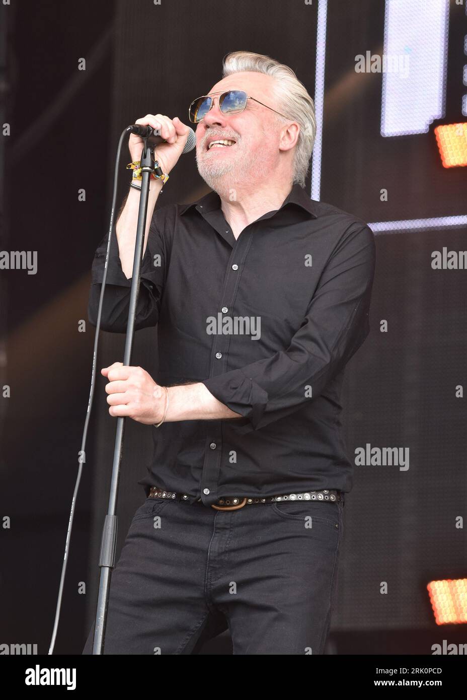 Henley On Thames, UK. 19th Aug, 2023. The Undertones performs on stage during the Rewind Festival South 2023, at Temple Island Meadows. Credit: SOPA Images Limited/Alamy Live News Stock Photo
