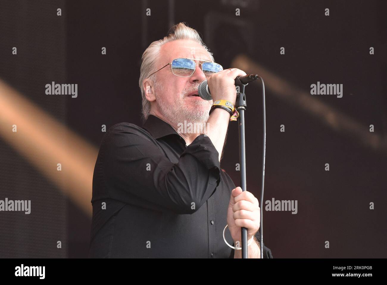 Henley On Thames, UK. 19th Aug, 2023. The Undertones performs on stage during the Rewind Festival South 2023, at Temple Island Meadows. Credit: SOPA Images Limited/Alamy Live News Stock Photo