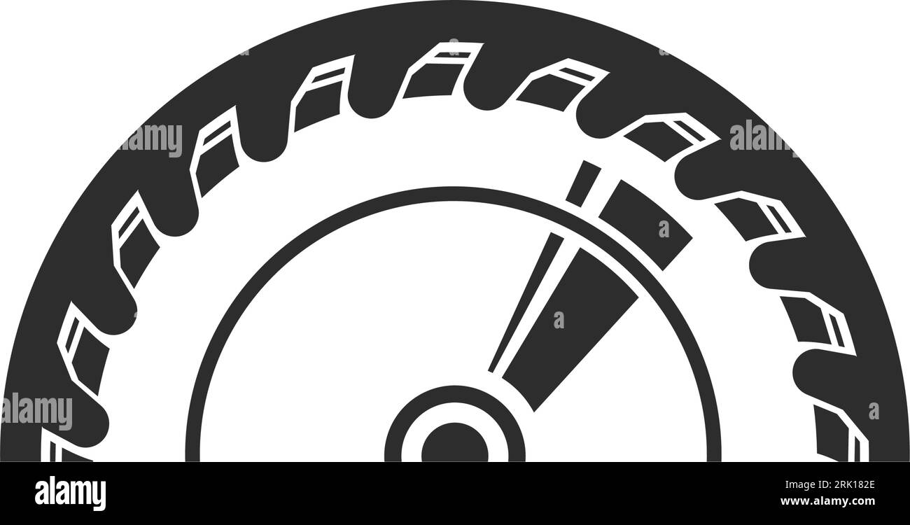 circular saw blade vector illustration design template Stock Vector