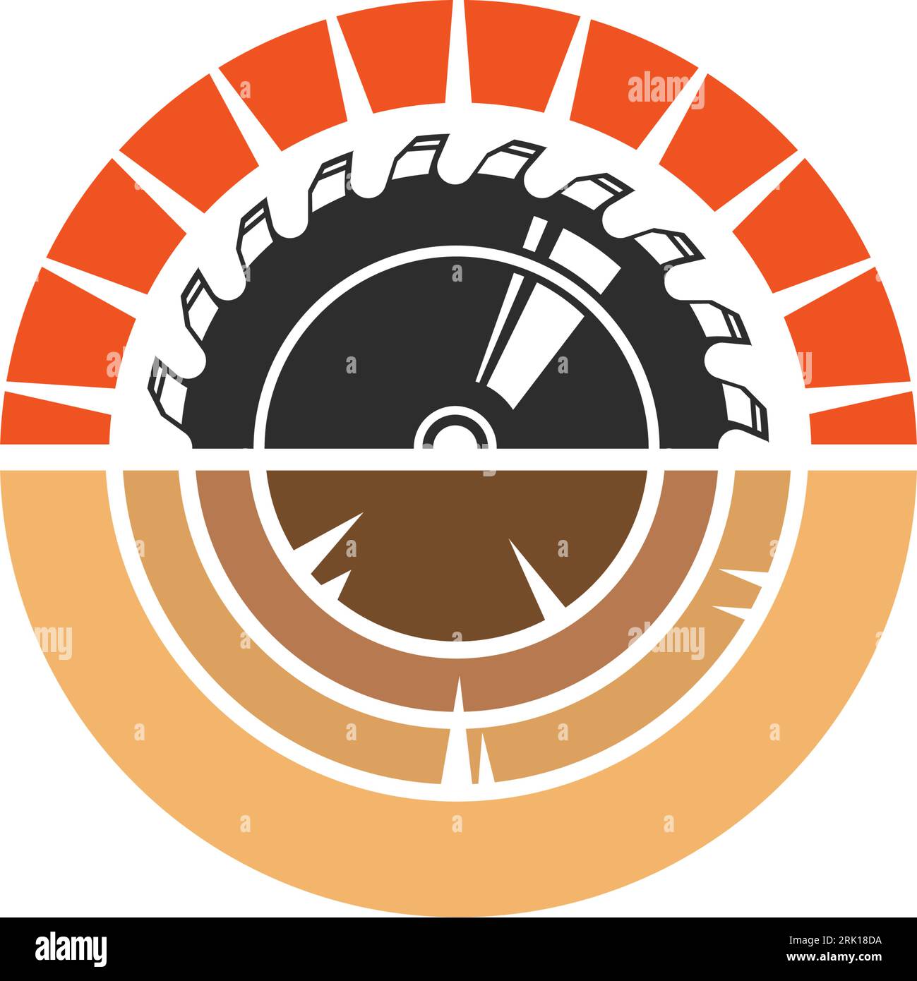 circular saw blade vector illustration design template Stock Vector