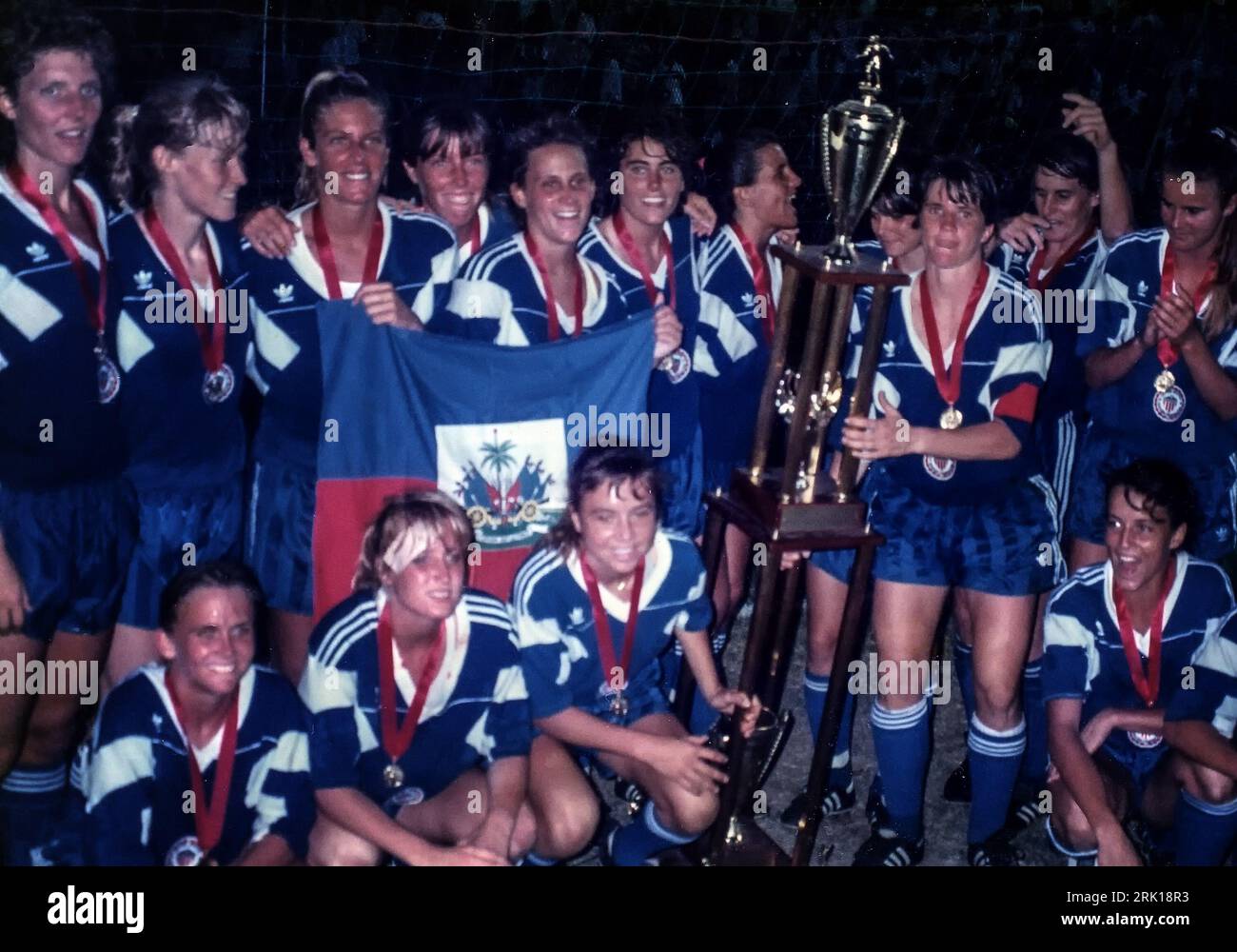 The United States women's soccer team, winners of the first CONCACAF