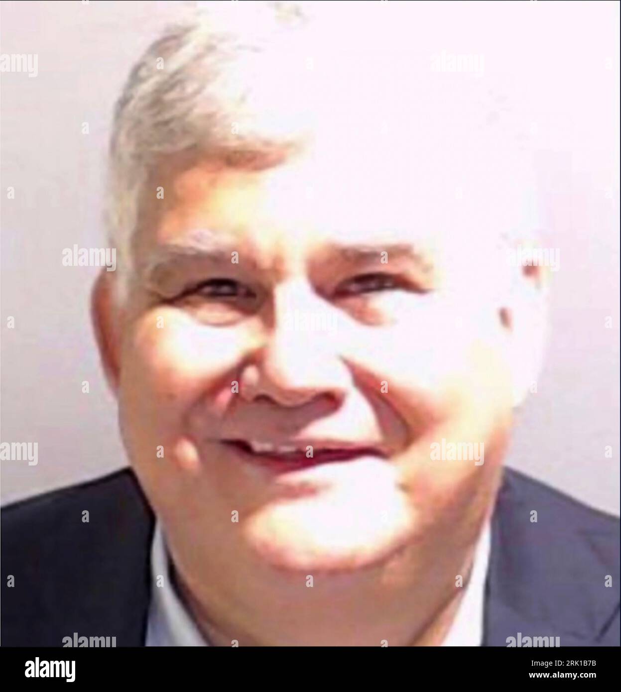 Atlanta, USA. 23rd Aug, 2023. Former chairman of the Georgia Republican Party David Shafer, seen here in a booking photo released to the media by the Fulton County Sheriff's Office, surrendered at the Fulton County Jail on charges related to a Georgia case involving former President Donald Trump that is alleging an illegal plot to overturn the former president's 2020 election loss. (Photo by Fulton County Sheriff's Office via Credit: Sipa USA/Alamy Live News Stock Photo