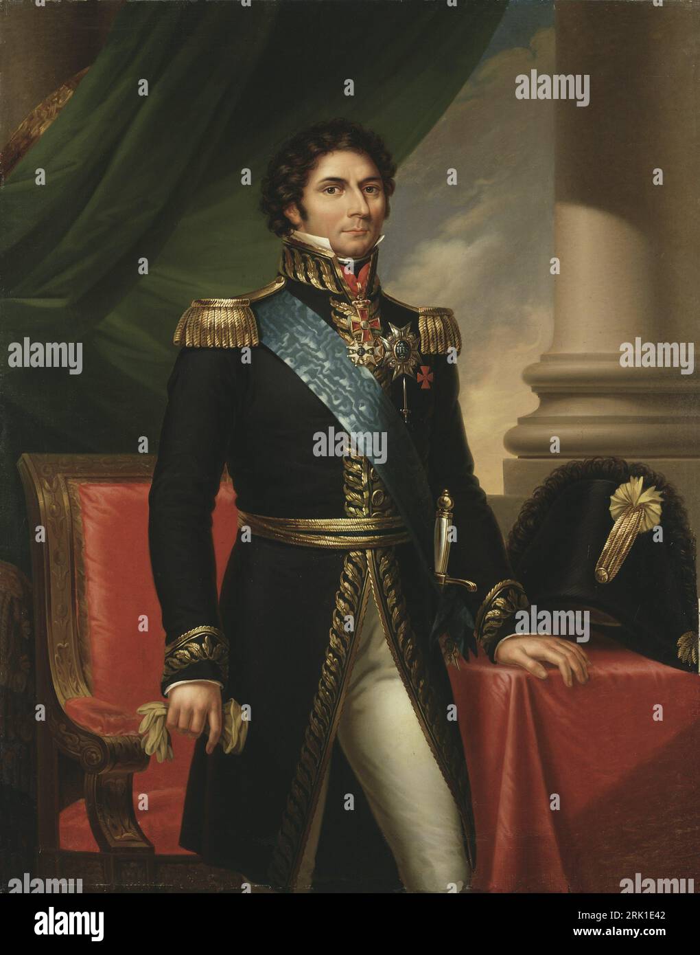 Charles XIV John Bernadotte, King of Sweden and Norway 19th century by Fredric Westin Stock Photo
