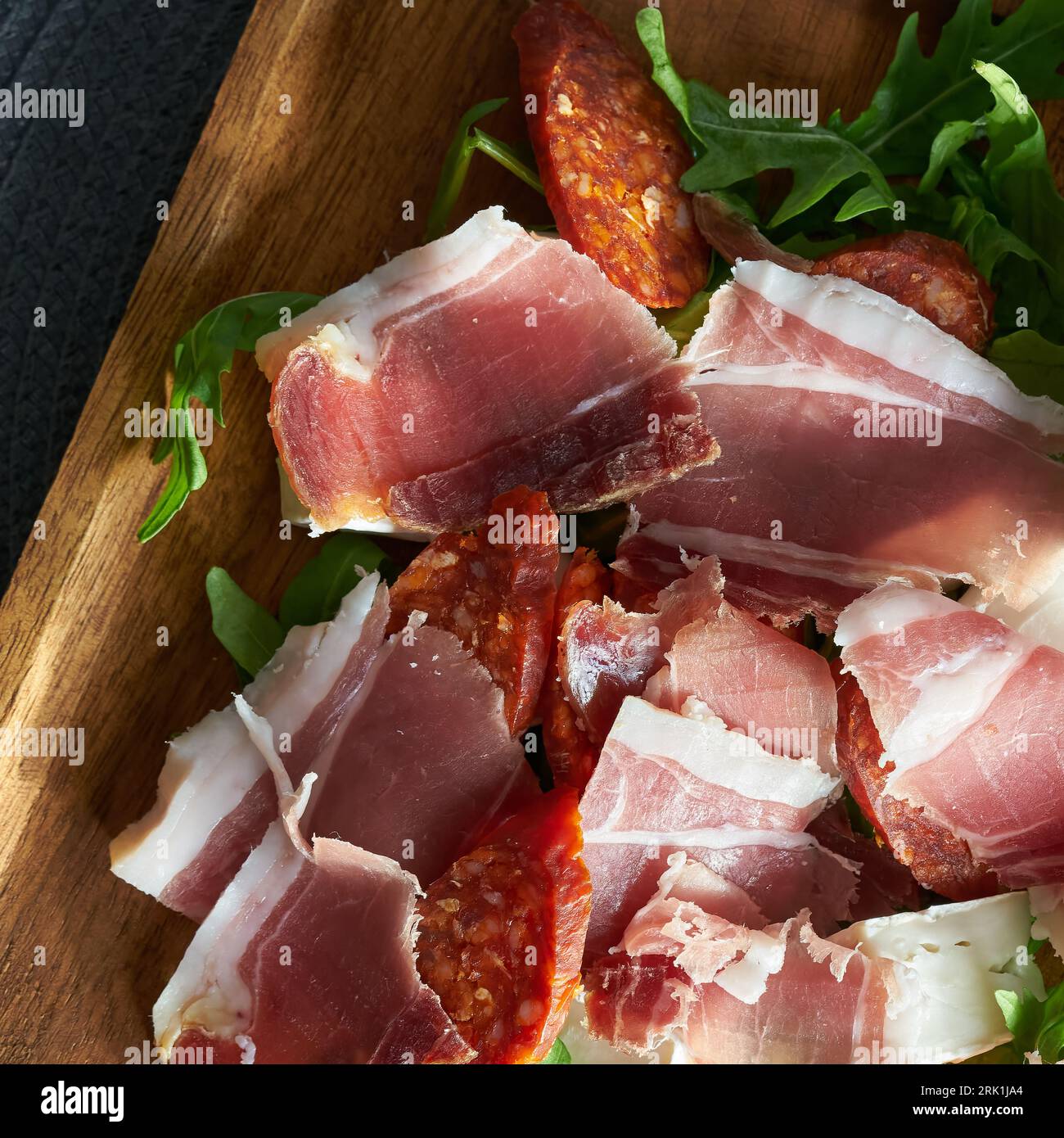 Italian Ham Vs. Russian Ham Hearty snack in restaurant hi-res stock photography and images - Alamy