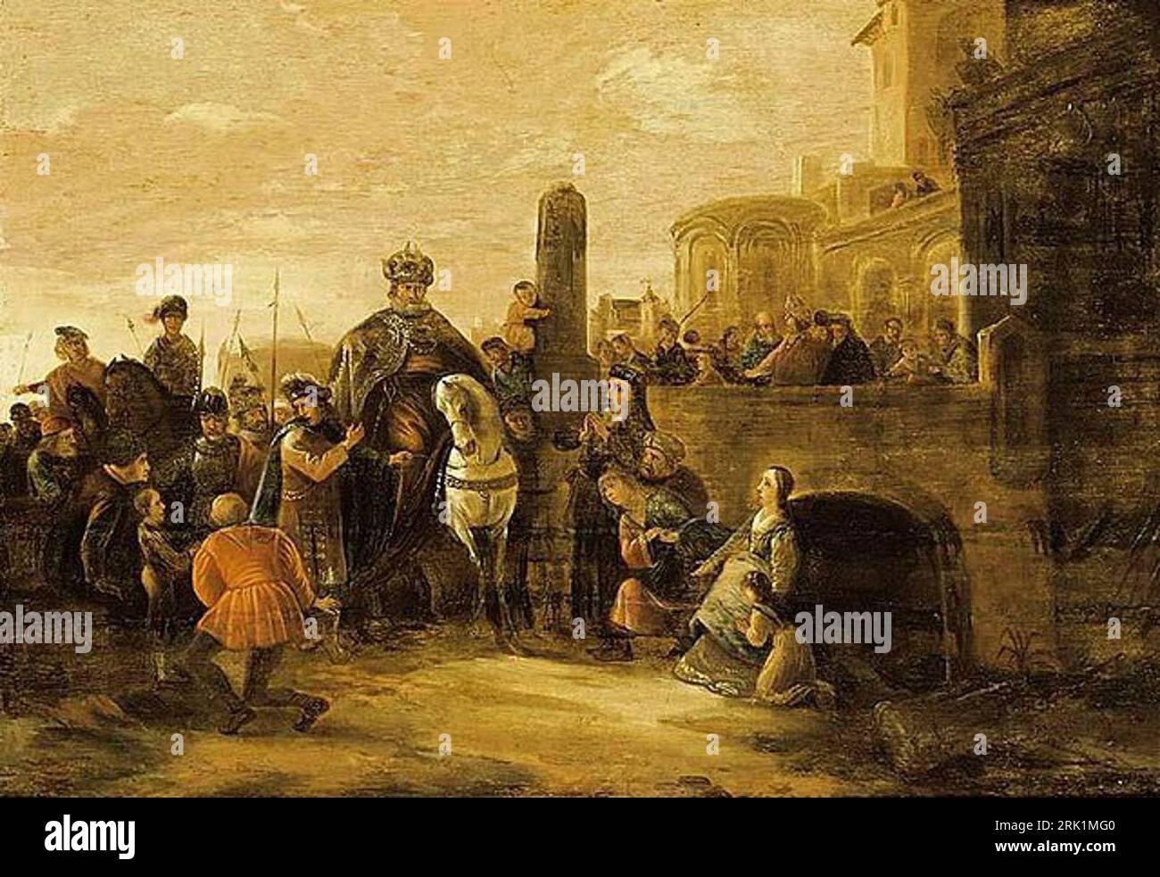 The Triumph of Mordechai first half of 17th century by Jacob Willemsz de Wet Stock Photo