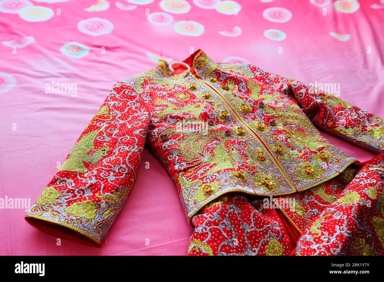 Chinese wedding dress Stock Photo