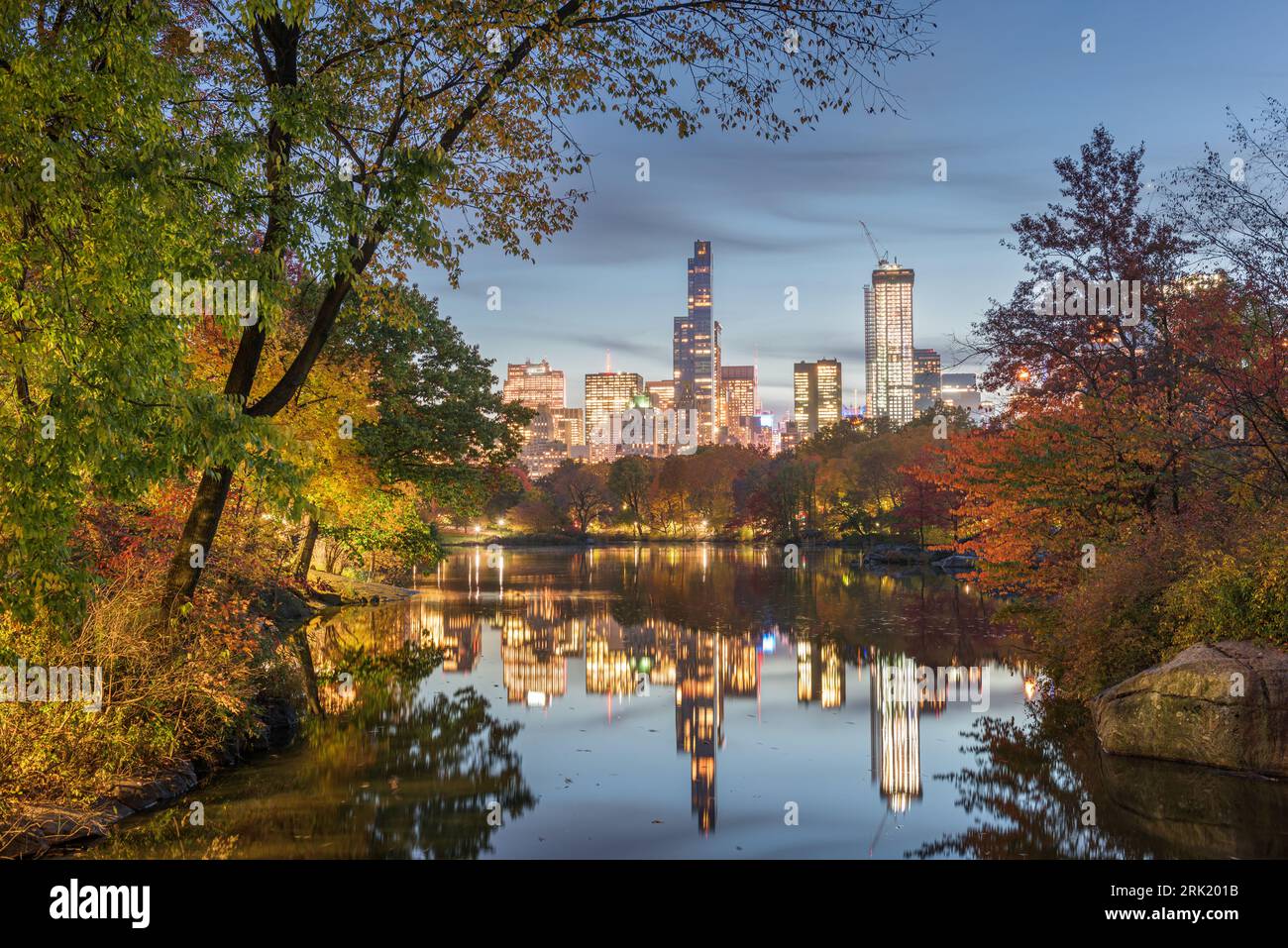 Central Park during autumn in New York City Stock Photo - Alamy