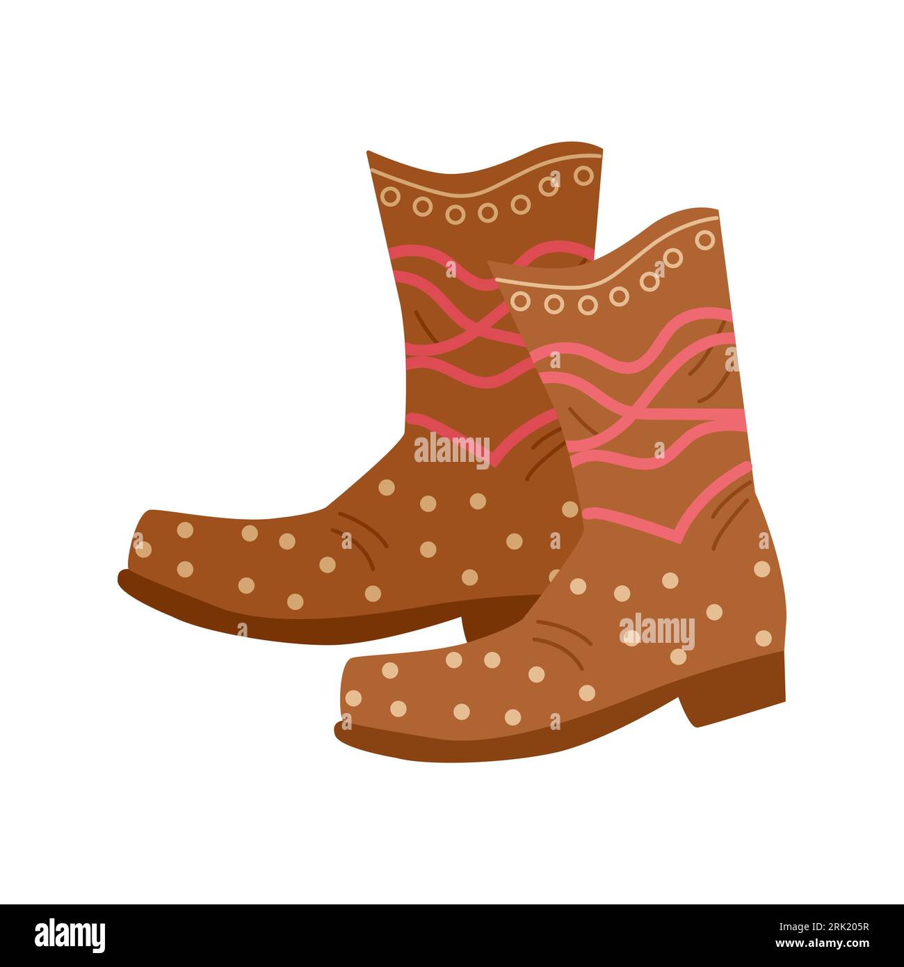American rodeo season. Wild West. Cowboy boots. Banner and flyer design
