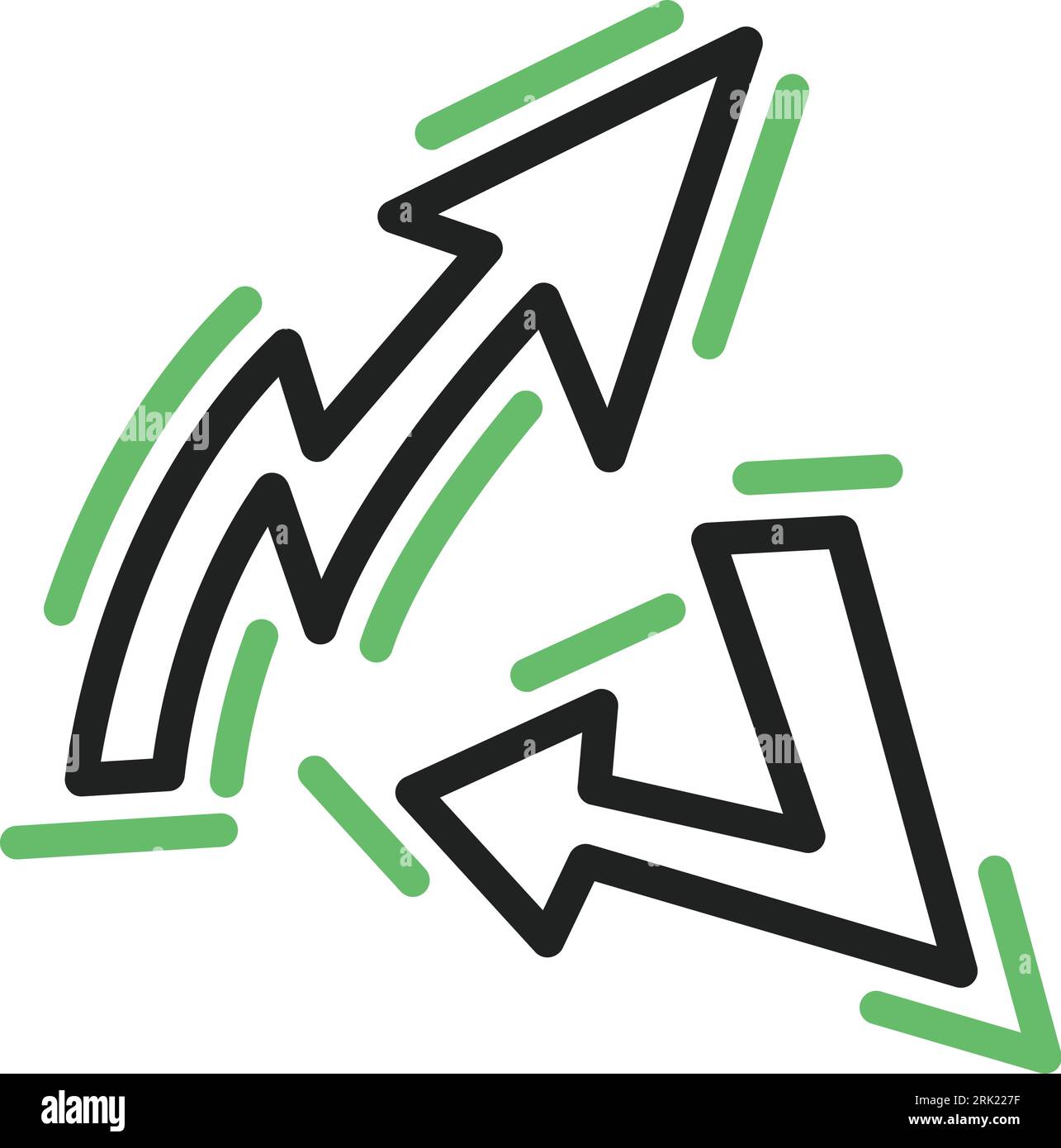 Arrow up down icon Stock Vector Images - Alamy