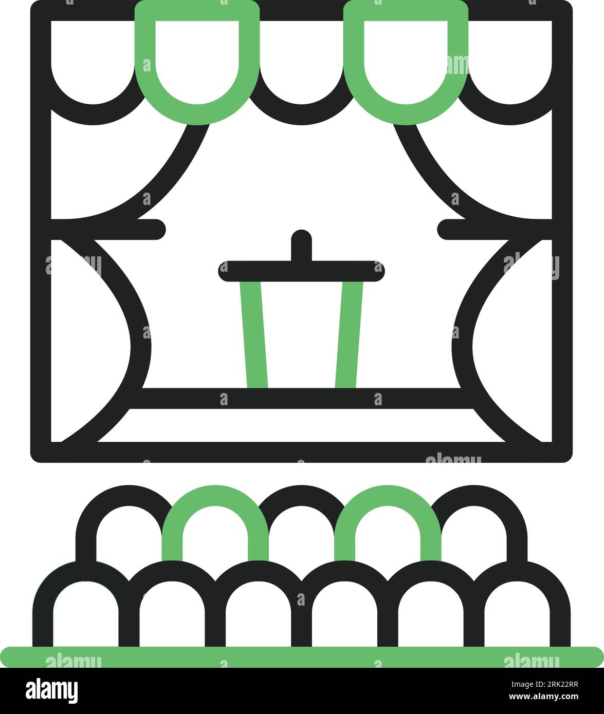 Auditorium Icon image. Suitable for mobile application. Stock Vector