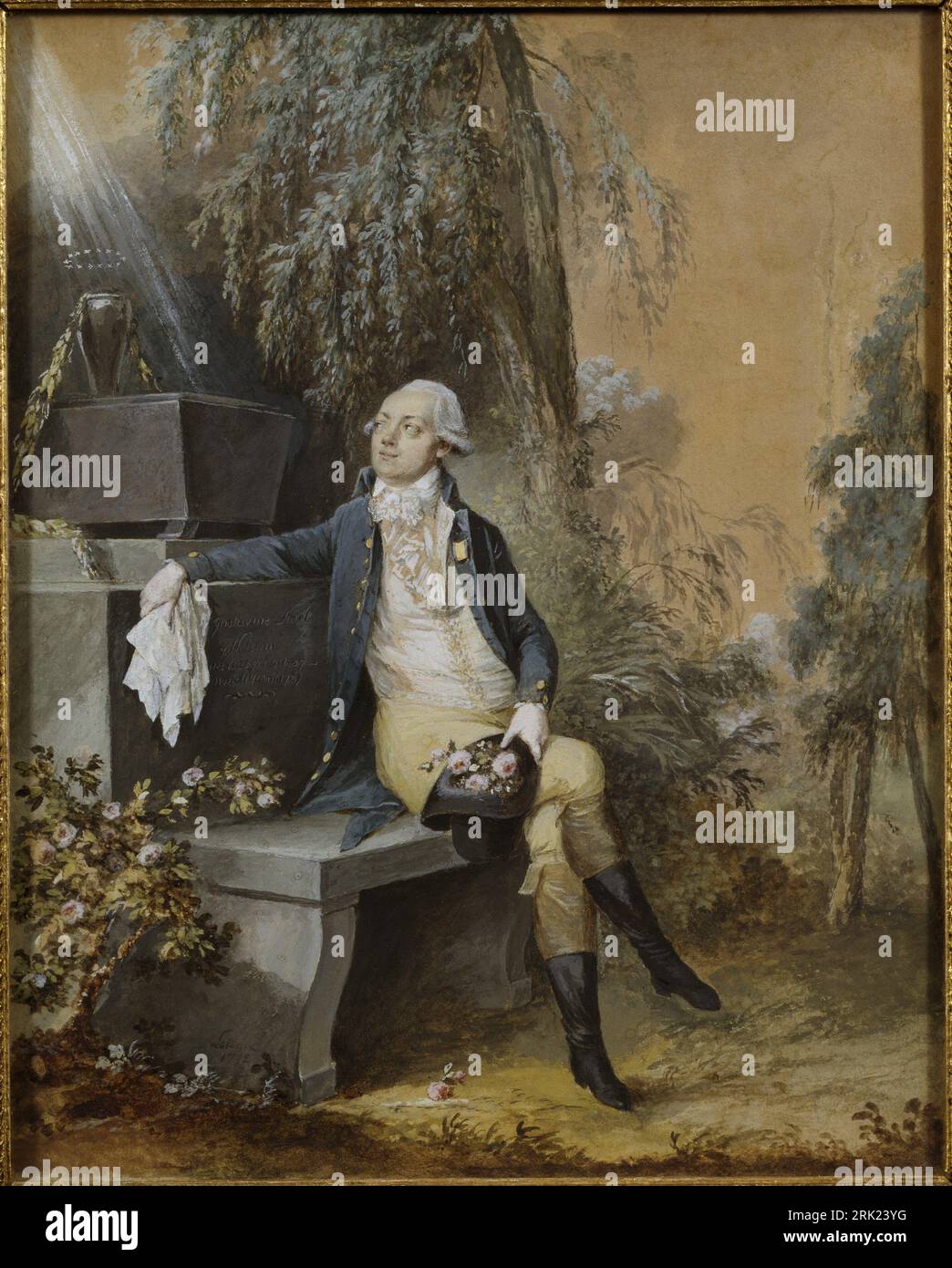 Baron Erik Magnus Staël von Holstein, the Ambassador 1792 by Niclas Lafrensen Stock Photo