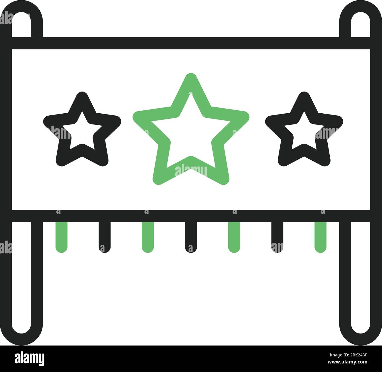 Banner Icon image. Suitable for mobile application. Stock Vector