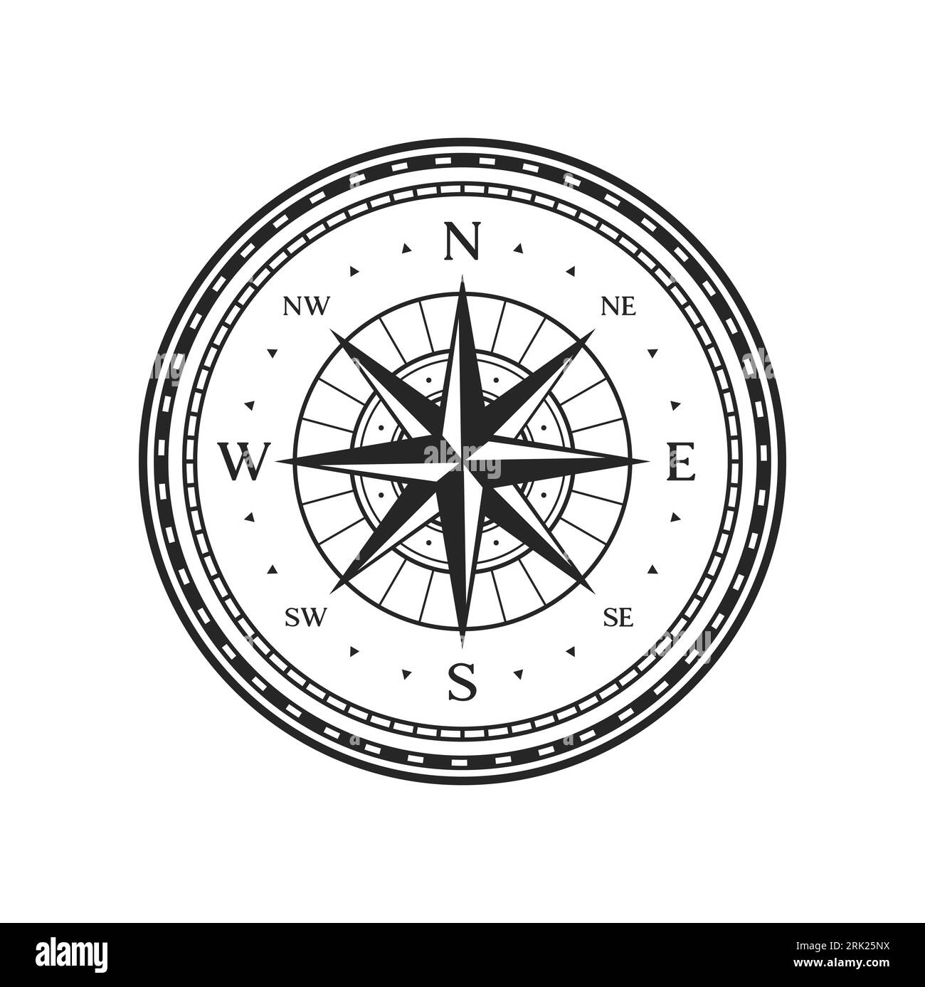 Wind rose Black and White Stock Photos & Images - Alamy