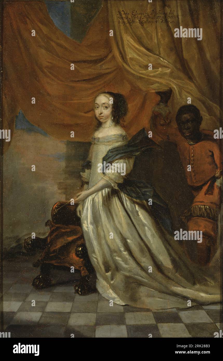 Hedvig Eleonora (1636-1715) Queen of Sweden Unknown date by Abraham Wuchters Stock Photo