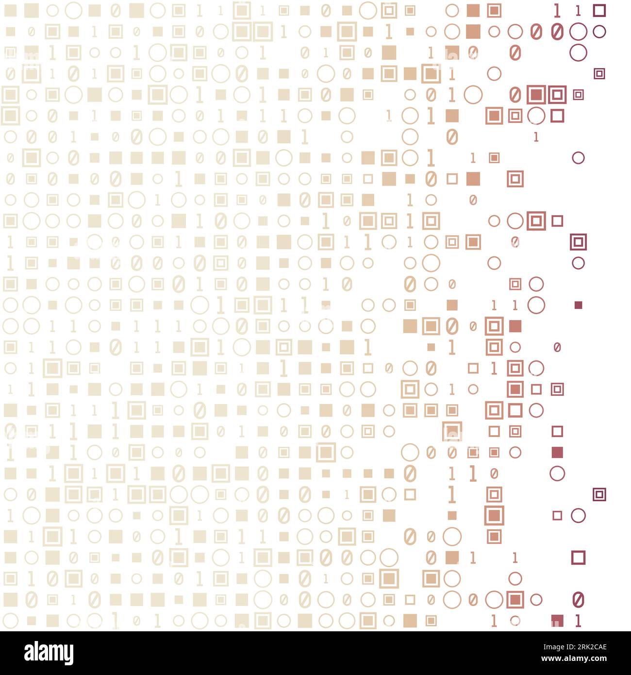 Artistic geometric matrix background in yellow brown colors ...