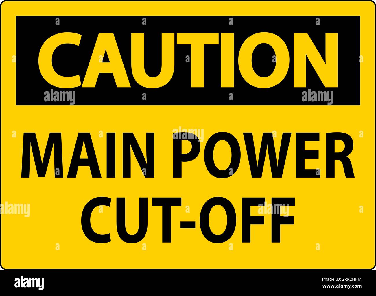 caution-sign-main-power-cut-off-stock-vector-image-art-alamy
