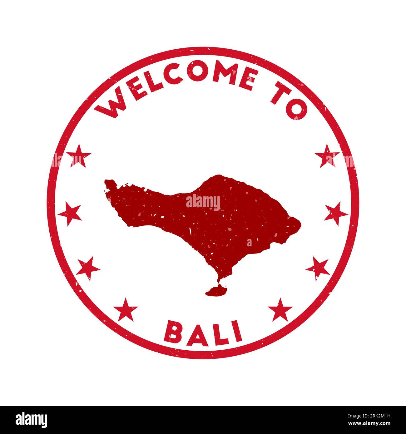 Welcome to bali island design Royalty Free Vector Image