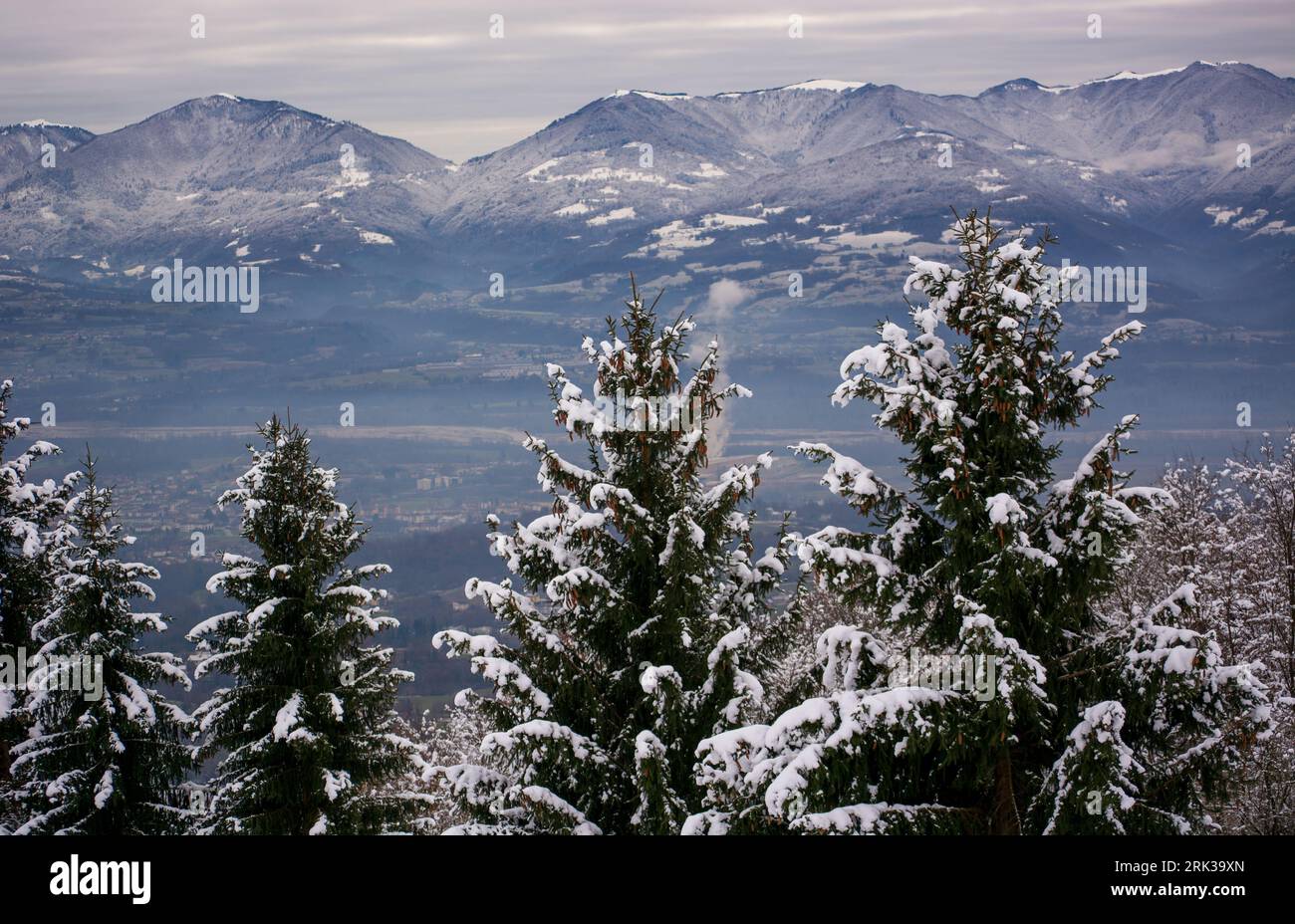 Winter has arrived in the province of Belluno Stock Photo - Alamy