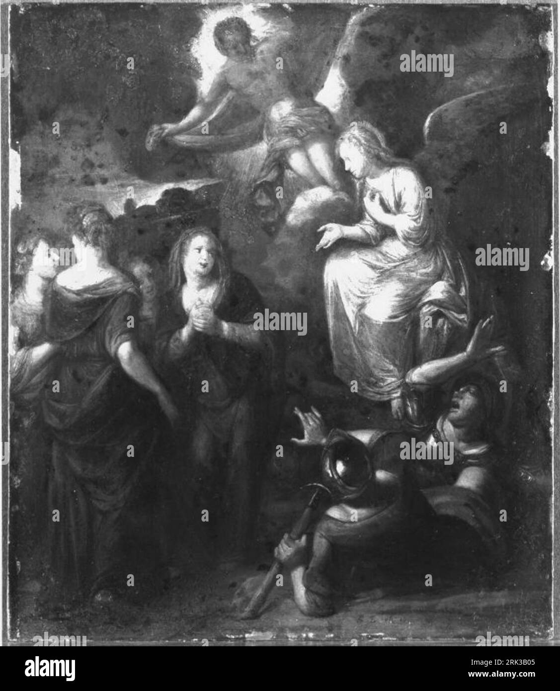 Die Auferstehung Christi und der Besuch der Frauen am Grabe between 1650 and 1702 by Richard Brakenburgh Stock Photo