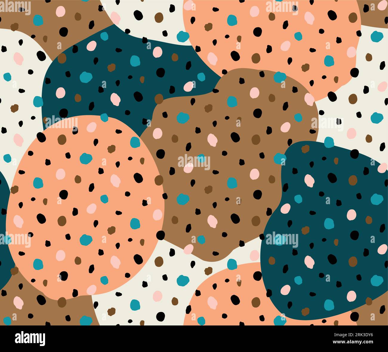 Cheetah pattern, Textile design, wild background Stock Vector