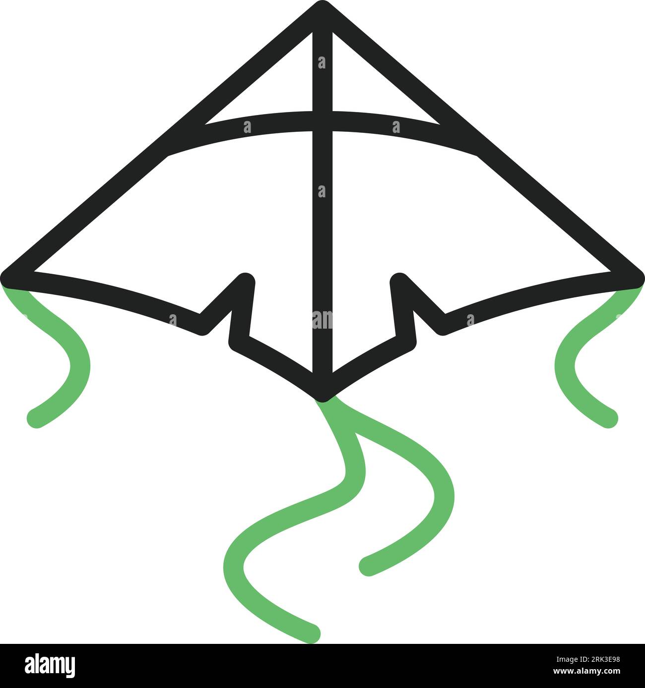 Kite Icon image. Suitable for mobile application. Stock Vector