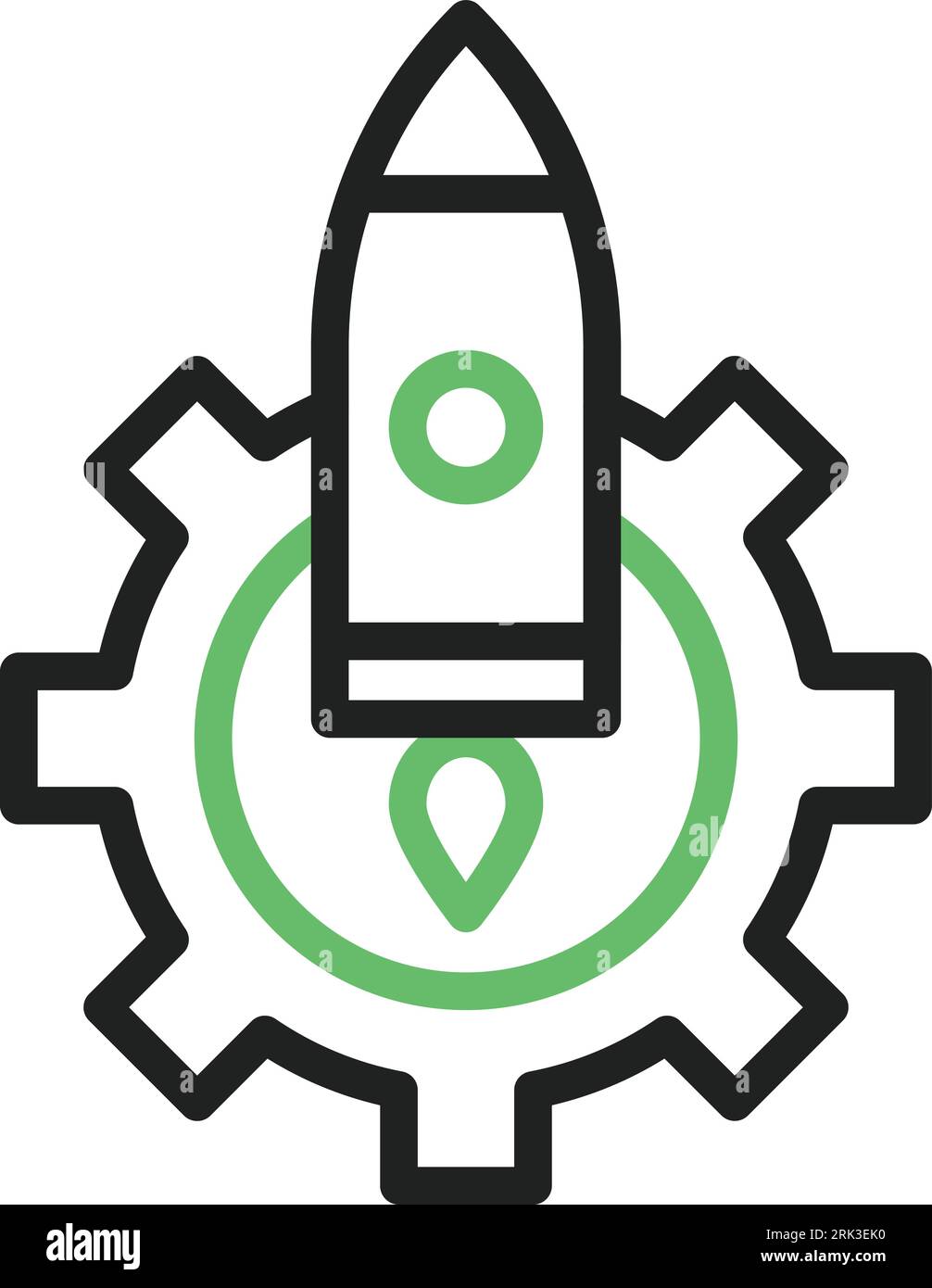 Launch Optimization Icon image. Suitable for mobile application. Stock Vector