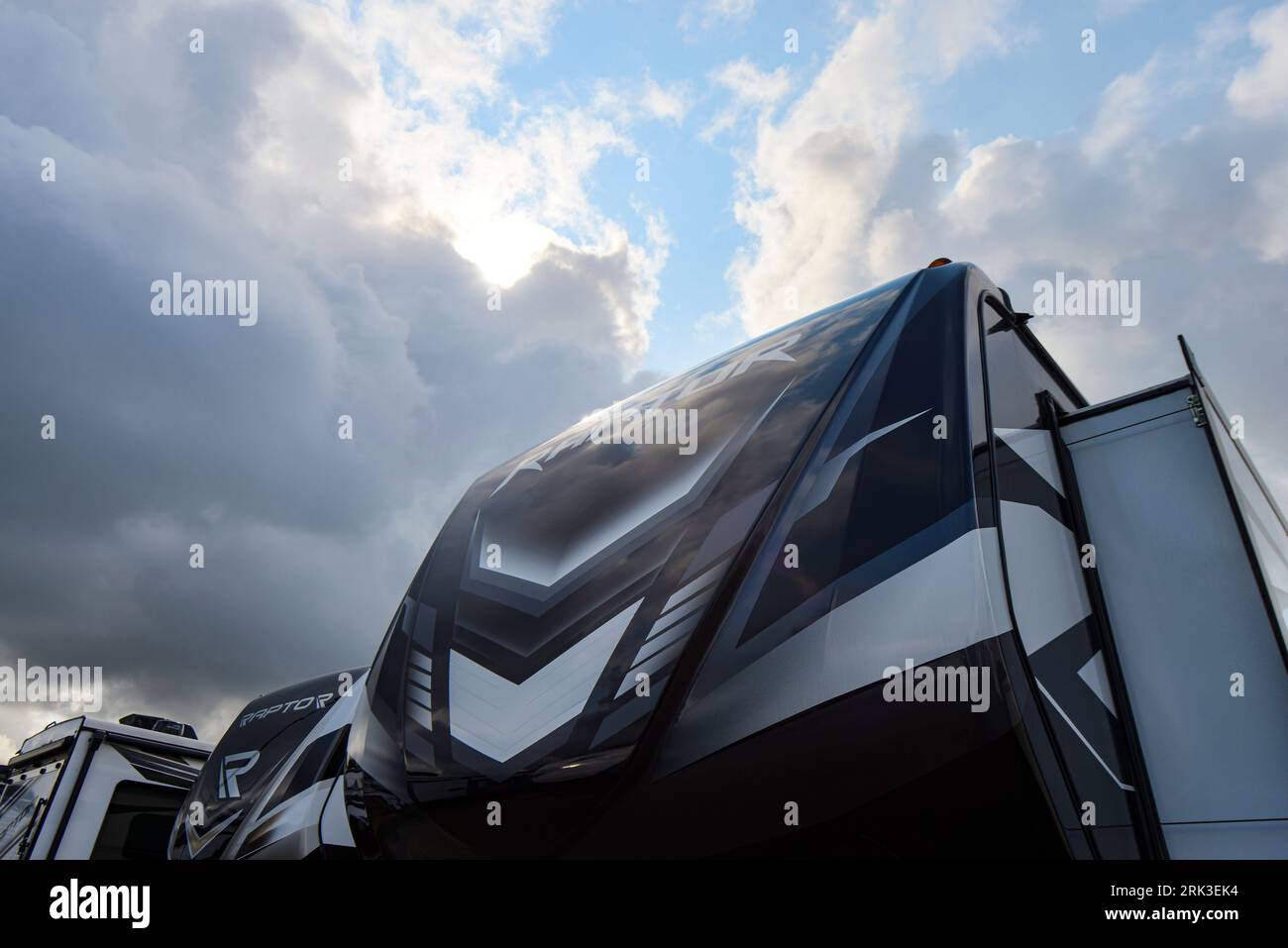 Raptor model RV exterior Stock Photo - Alamy